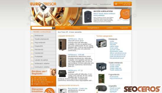 euro-tresor.hu desktop előnézeti kép