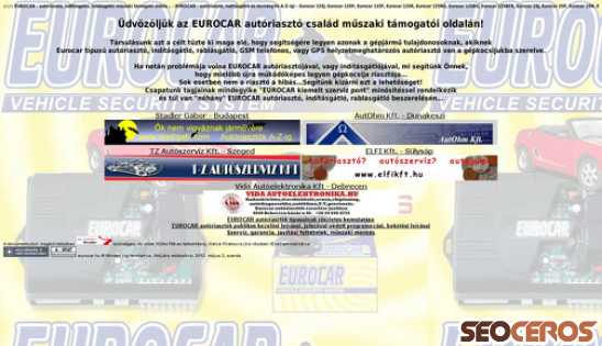 eurocar.hu desktop náhľad obrázku
