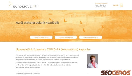 euromove.hu desktop náhled obrázku