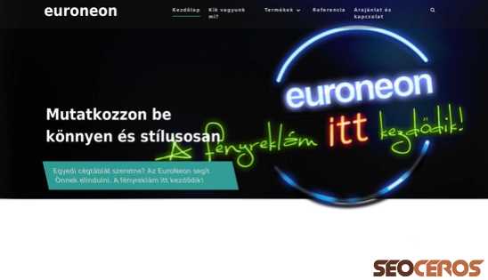 euroneon.hu desktop förhandsvisning