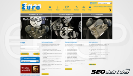 europroducts.co.uk desktop előnézeti kép