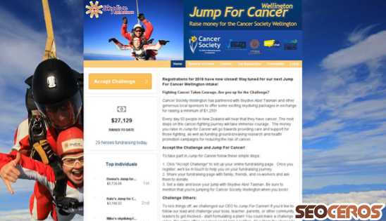 everydayhero.co.nz/event/jumpforcancer-wellington desktop obraz podglądowy