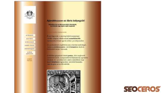 exlibris-konyv.hu desktop előnézeti kép