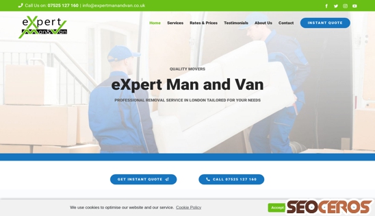 expertmanandvan.co.uk desktop Vista previa