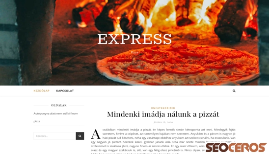 expressz-pizza.hu desktop obraz podglądowy