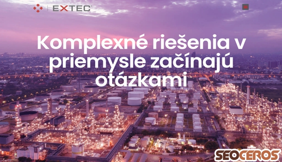 extec.sk desktop preview