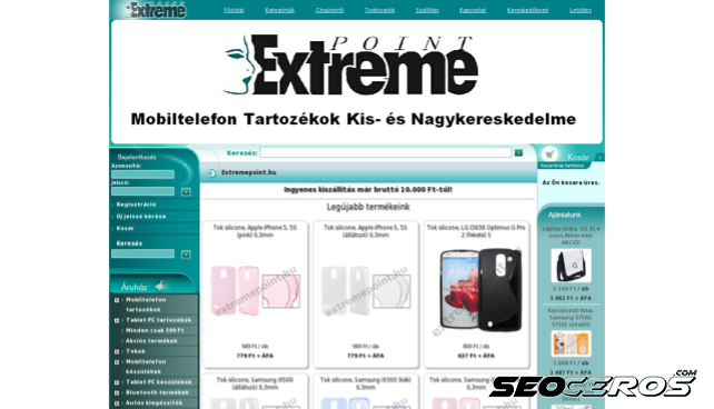 extremepoint.hu desktop náhľad obrázku