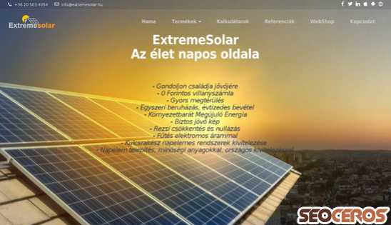 extremesolar.hu desktop náhľad obrázku