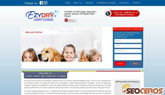 ezydry.com.au desktop Vista previa