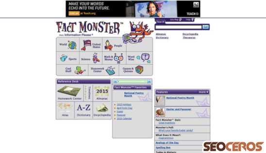 factmonster.com desktop előnézeti kép