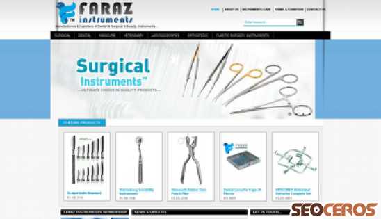 farazinstruments.com desktop vista previa