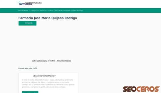 farmacias.es/zaragoza/zaragoza/santos-serrano-gracia-22082 desktop förhandsvisning