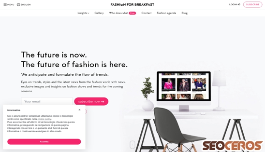 fashionforbreakfast.it desktop náhľad obrázku