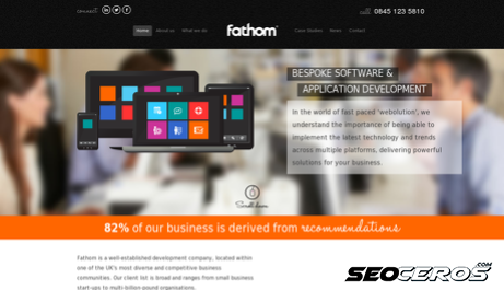 fathomdesign.co.uk desktop előnézeti kép