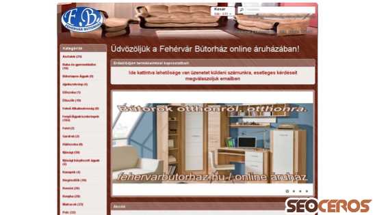 fehervarbutorhaz.hu desktop Vista previa