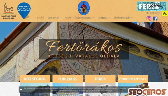 fertorakos.hu desktop előnézeti kép