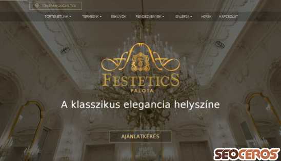 festeticspalota.hu desktop náhled obrázku