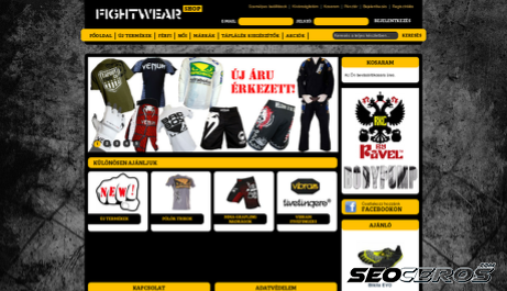 fightwear.hu desktop prikaz slike