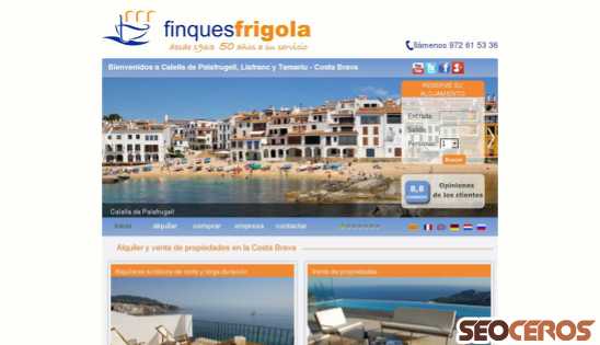 finquesfrigola.com desktop náhled obrázku
