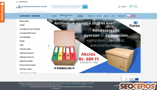 fiorex.hu desktop előnézeti kép