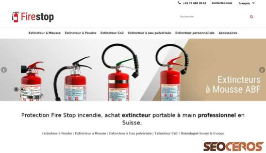 fire-stop.ch desktop náhľad obrázku