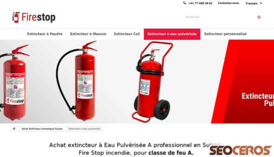 fire-stop.ch/fr/16-achat-extincteur-portable-a-eau-pulverisee-professionnel-en-suisse-6l-9l-50l-classe-de-feu-a-protection-securite-lutte-incendie desktop 미리보기