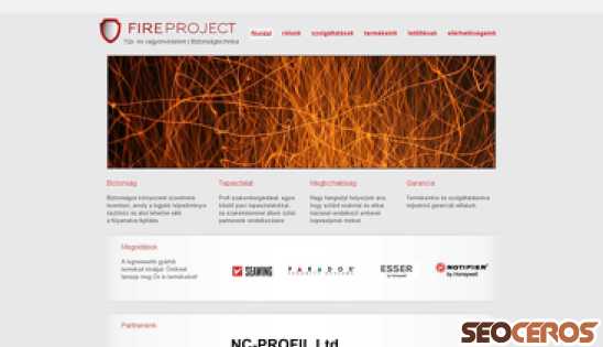 fireproject.hu desktop Vorschau