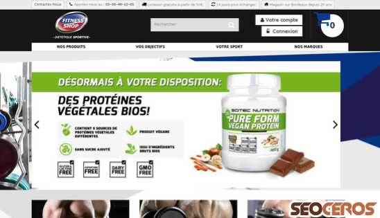 fitness-shop.fr desktop náhled obrázku