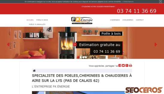 fk-energie-chauffage.fr desktop previzualizare
