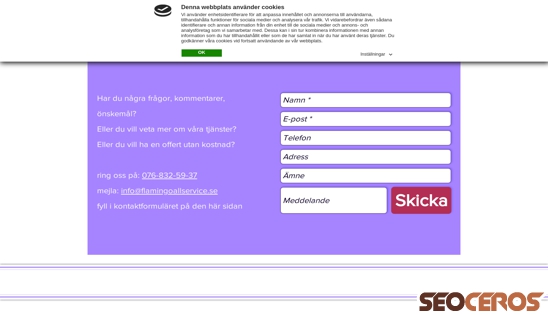 flamingoallservice.se/offert desktop previzualizare