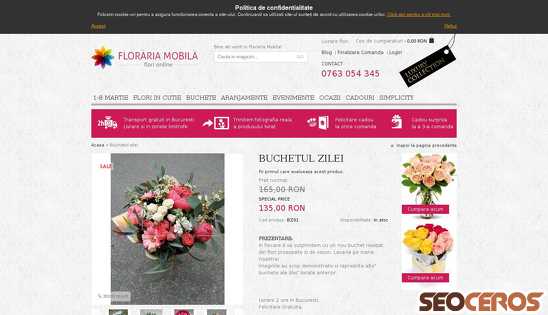 florariamobila.ro/buchetul-zilei.html desktop Vorschau