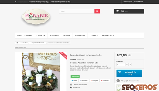 florarienonstop.ro/aranjamente-craciun/153-coronita-advent-cu-lumanari-albe.html desktop náhled obrázku