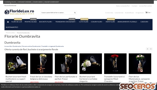 floridelux.ro/florarie-dumbravita.html desktop obraz podglądowy
