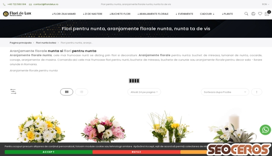 floridelux.ro/flori-nunta-botez/nunta desktop previzualizare