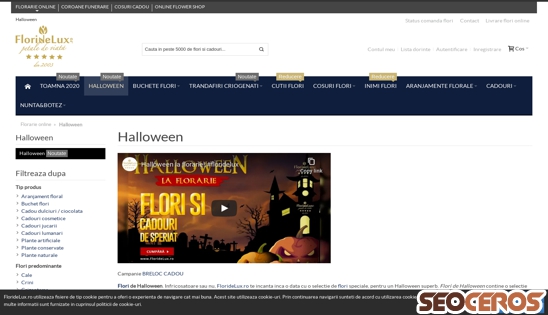 floridelux.ro/halloween desktop náhled obrázku