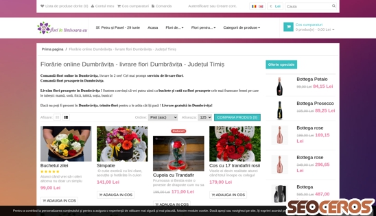floriintimisoara.eu/florarie-online-dumbravita desktop previzualizare