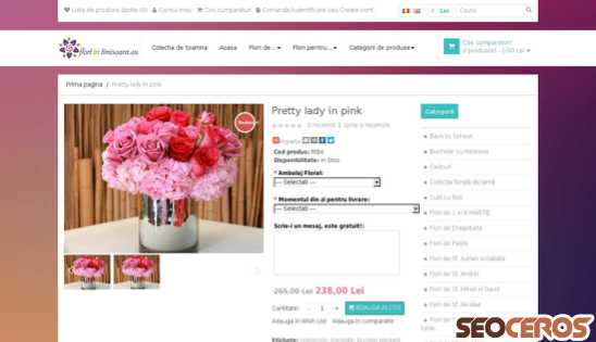 floriintimisoara.eu/pretty-lady-in-pink desktop előnézeti kép