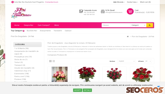 floriintimisoara.ro/Flori-de-Dragobete-24-Feb desktop preview