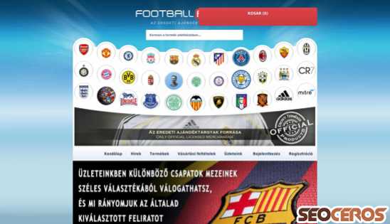 football-fanshop.hu desktop náhľad obrázku