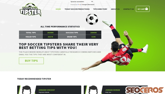 footballtipster.co desktop preview