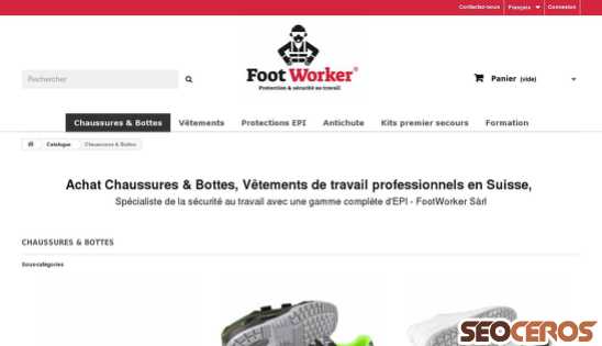 footworker.ch/fr/200-achat-chaussures-bottes-securite-vente-epi-equipement-de-protection-individuelle-vetements-de-travail-professionnels-en-suisse desktop náhľad obrázku