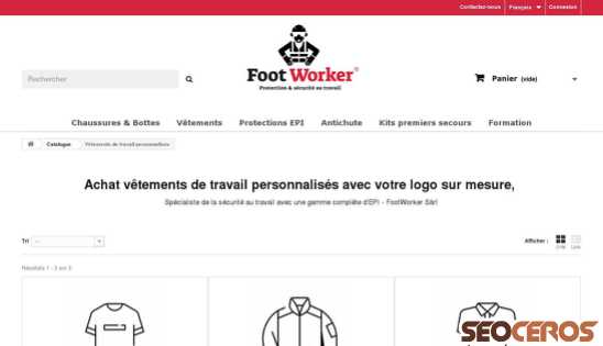 footworker.ch/fr/5000-achat-vetements-de-travail-personnalises-avec-votre-logo-sur-mesure-vente-epi-equipement-de-protection-individuelle-en-suisse desktop előnézeti kép