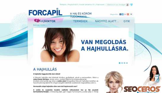 forcapil.hu desktop előnézeti kép