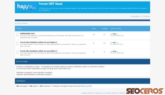 forum-hepvd.ch desktop förhandsvisning