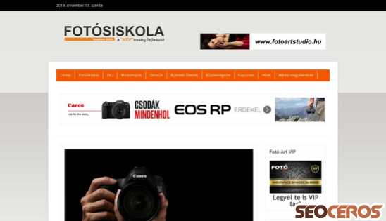 fotosiskola.hu desktop preview