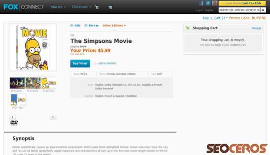 simpsonsmovie.com desktop Vorschau