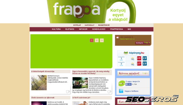 frappa.hu desktop előnézeti kép