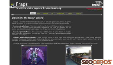 fraps.com desktop náhled obrázku