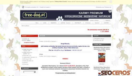 free-dog.pl desktop előnézeti kép