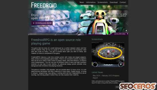 freedroid.org desktop förhandsvisning